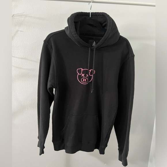 Shane dawson Other - Shane Dawson Embroidered Logo Black Pink Sweater - Size SMALL